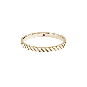Twined Band Ring in Gold