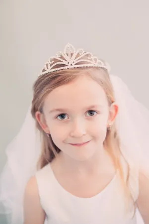 Veil - with Daughter of the King Cross Tiara (and dangling charm) Veil - with Daughter of the King Cross Tiara (and dangling charm)