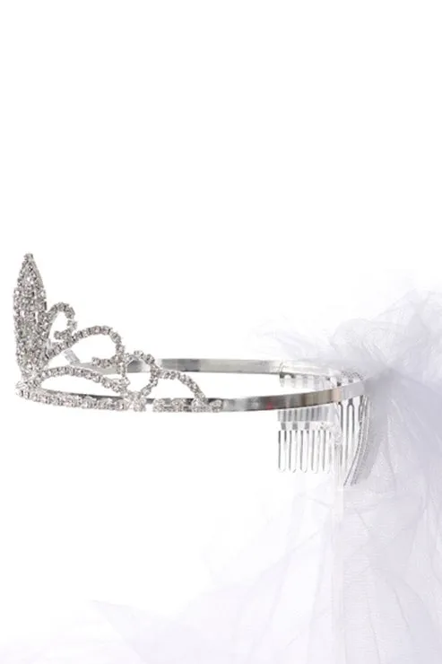 Veil - with Daughter of the King Cross Tiara (and dangling charm)