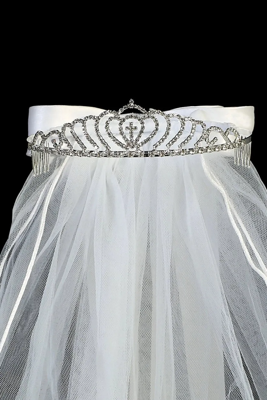 Veil - with Daughter of the King Cross Tiara (Grande)