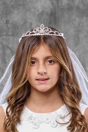 Veil - with Daughter of the King Cross Tiara (Petite) Veil - with Daughter of the King Cross Tiara (Petite)