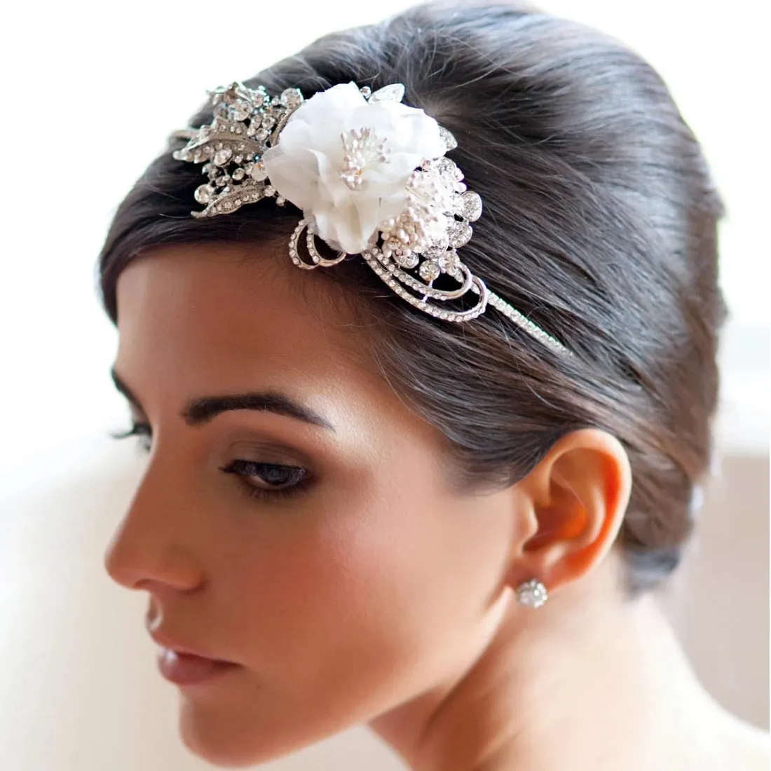 Vintage Rose Side Tiara