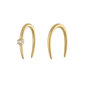 Whispering Star Hoop Earrings Whispering Star Hoop Earrings