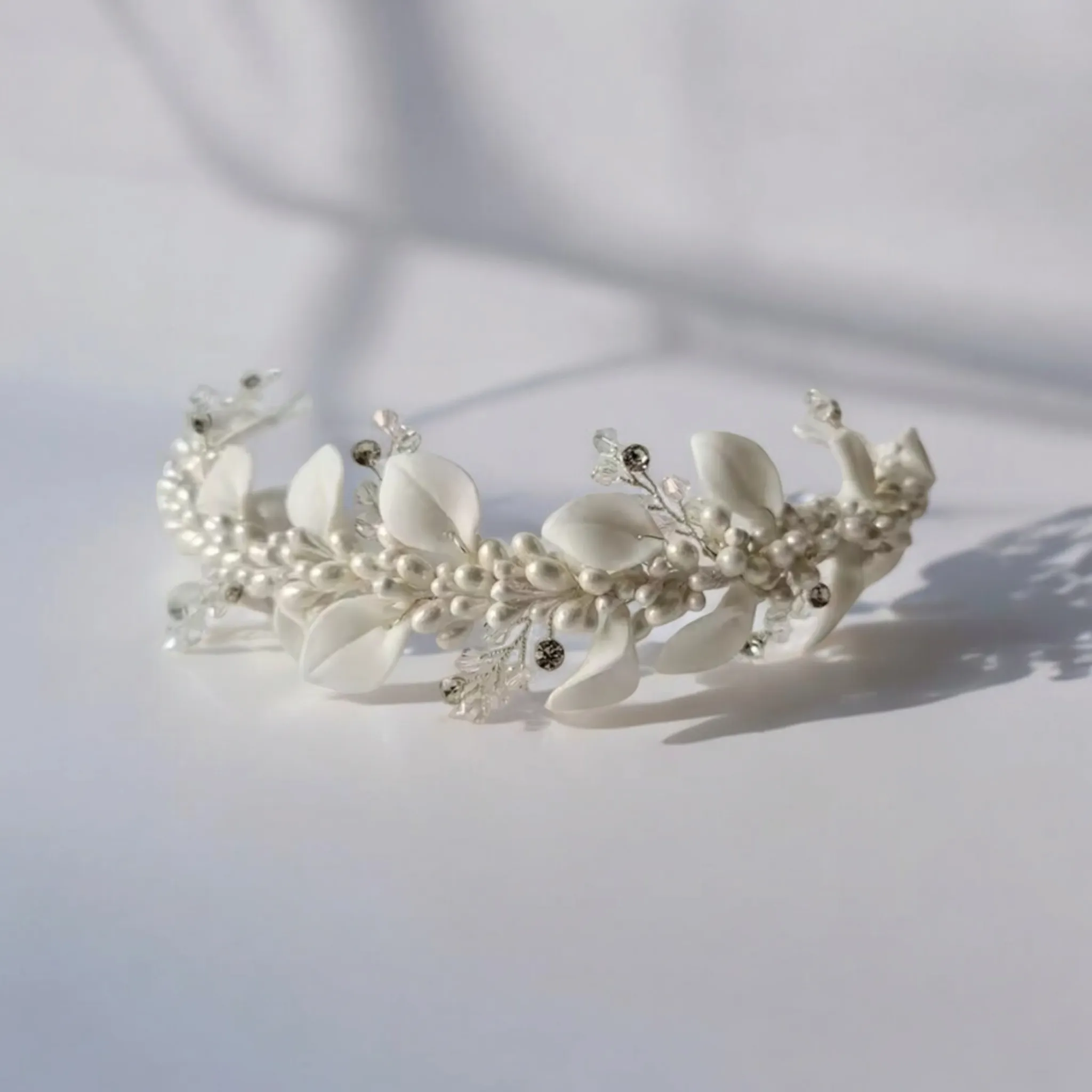 White Bridal Tiara