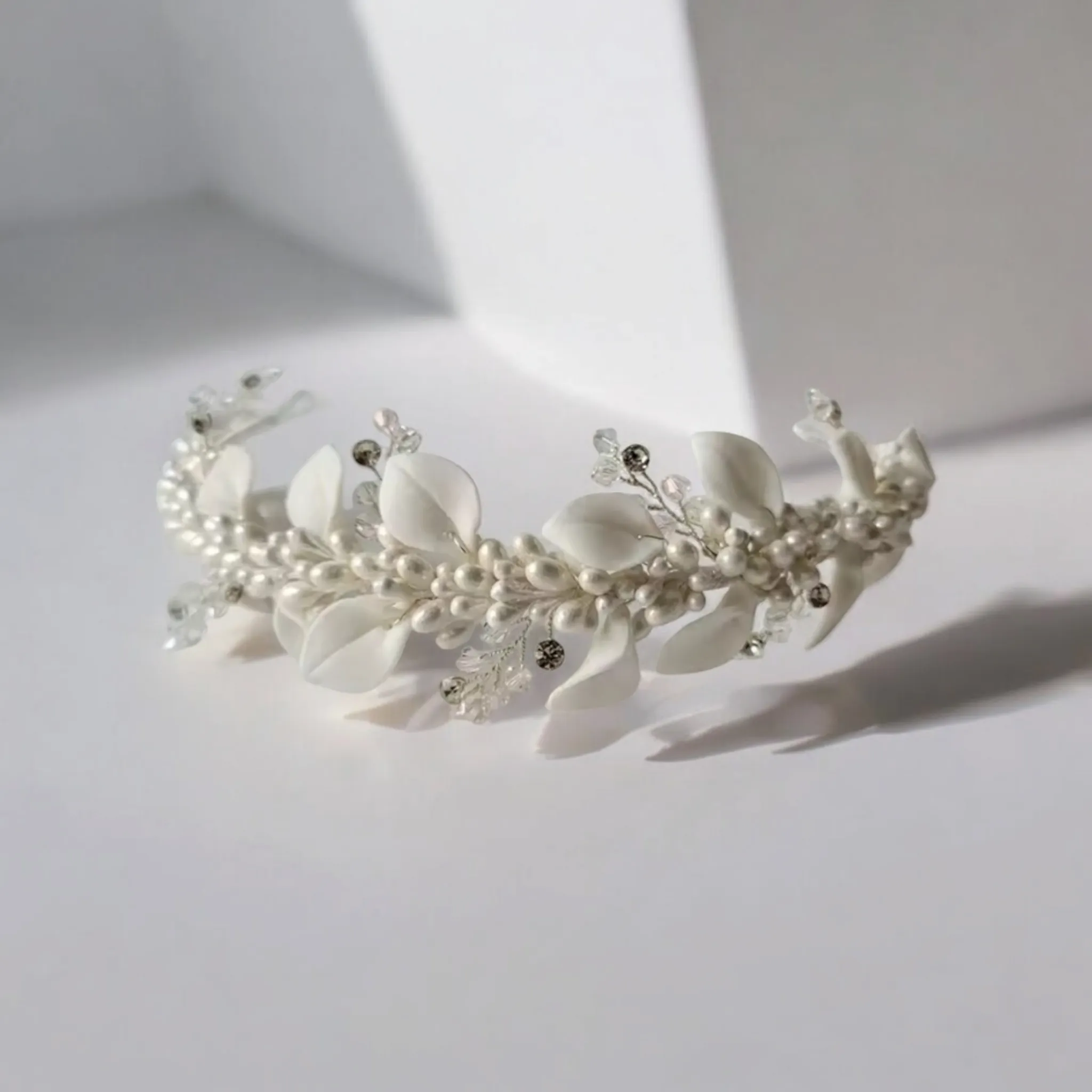 White Bridal Tiara