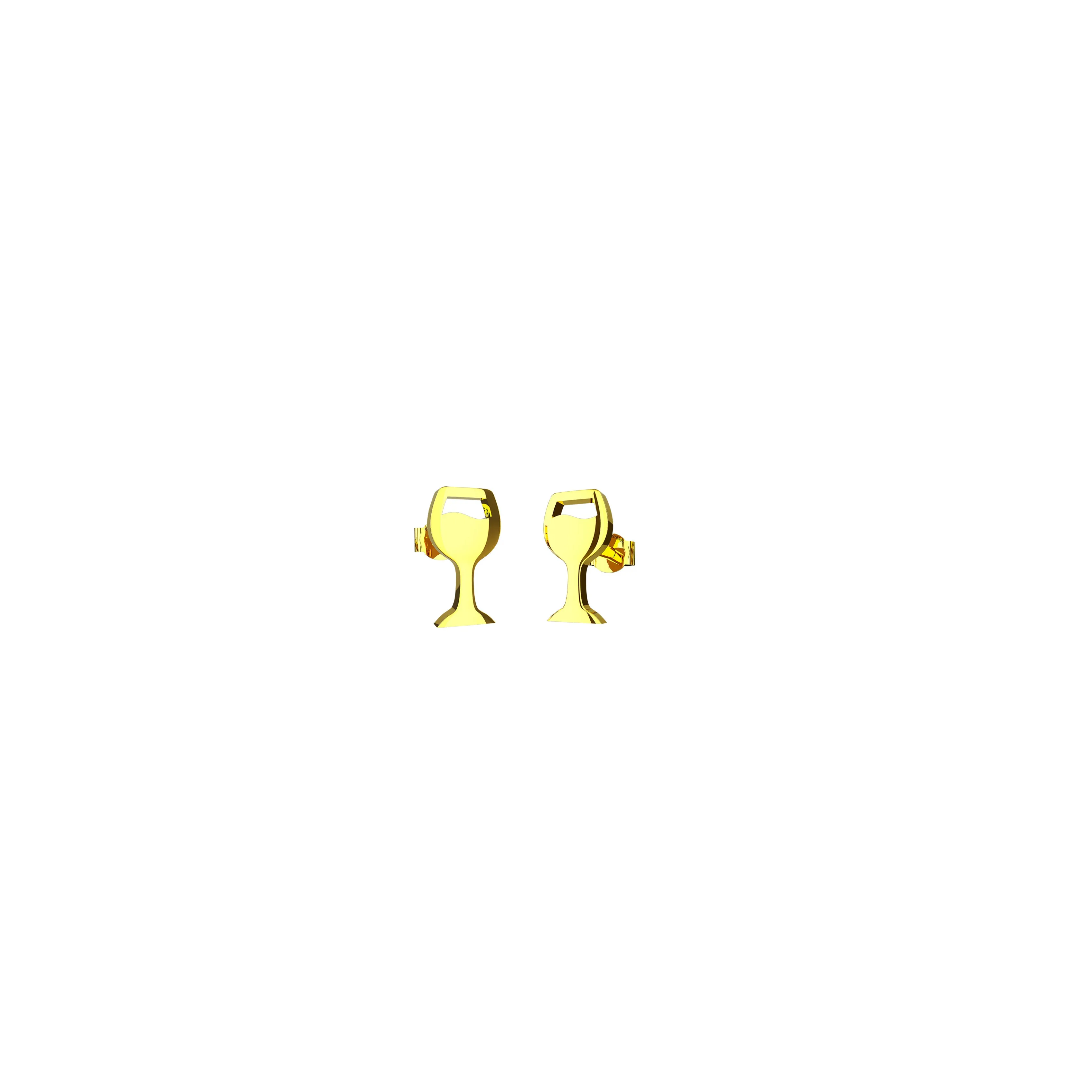 Wine Glass Ear Studs Jewelry