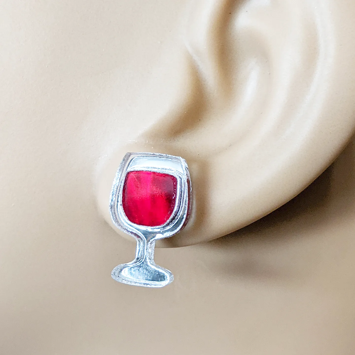 Wine Glass Earring Collection - Hypoallergenic Titanium Posts