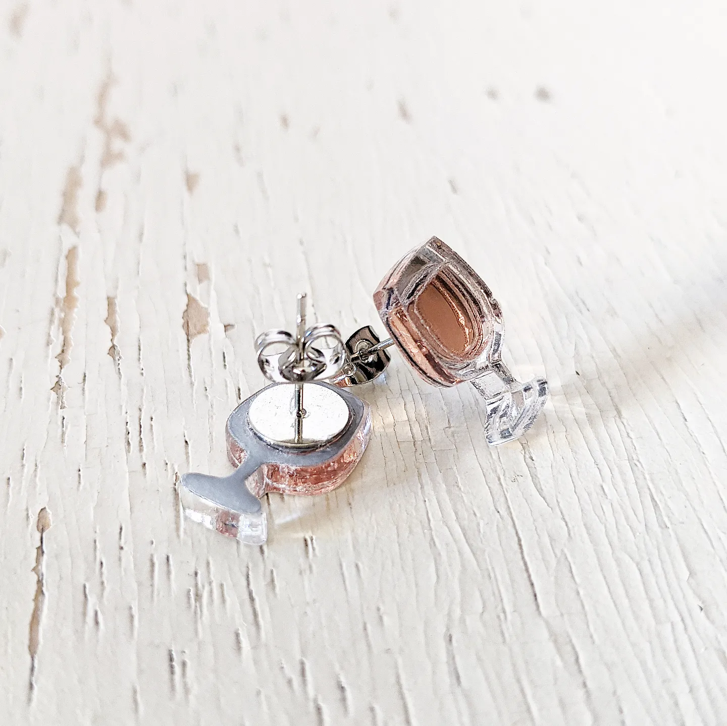 Wine Glass Earring Collection - Hypoallergenic Titanium Posts